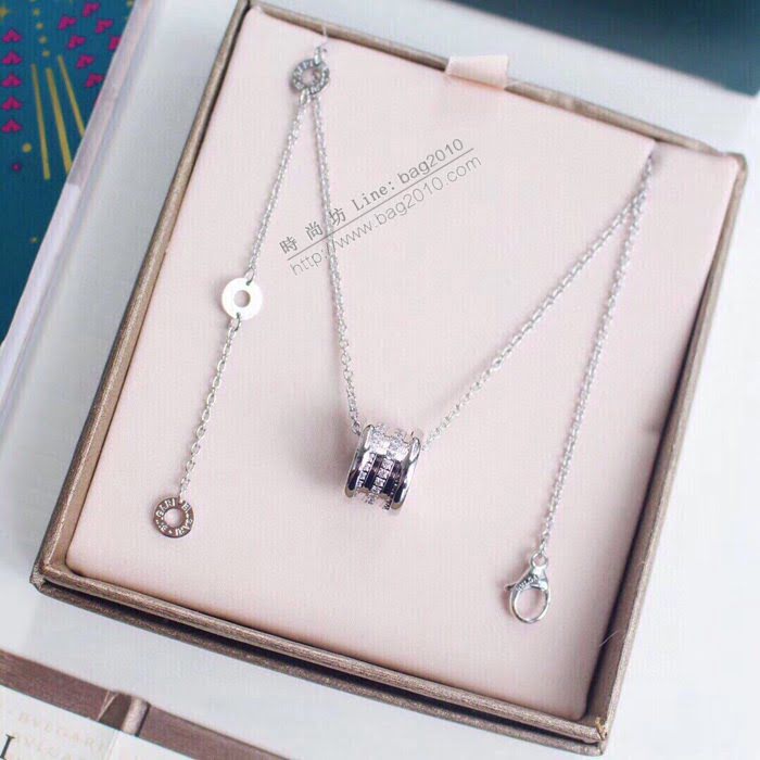 Bvlgari飾品 寶格麗經典款螺旋鑽彈簧項鏈  zgbq3365